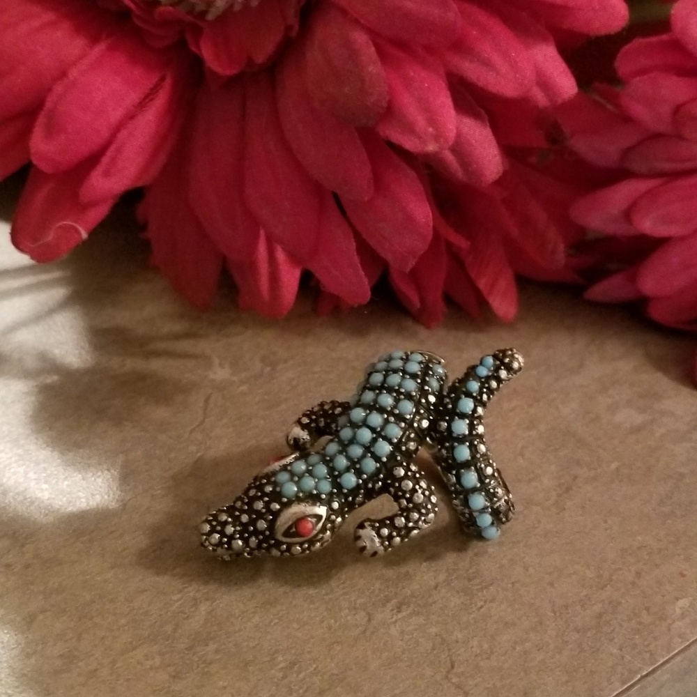 Turquoise Alligator Ring